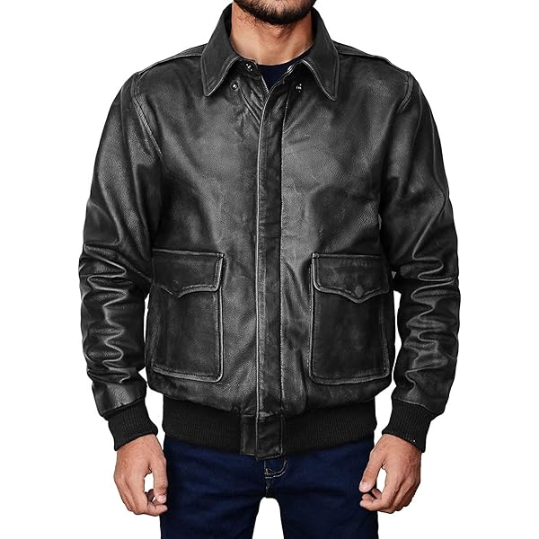 JACKETSZONE Leather m65 Field Jacket, XX-Small at Amazon Men's