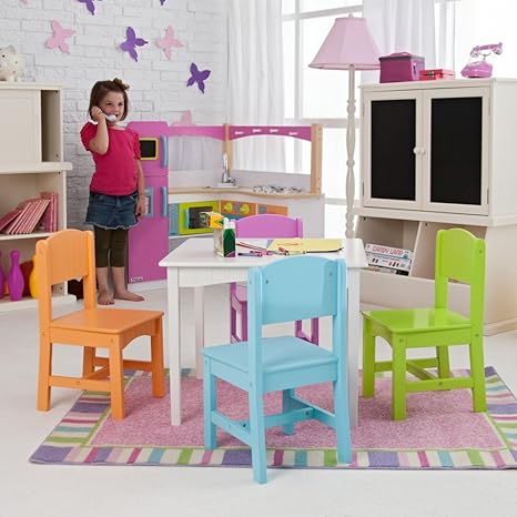 Kidkraft Nantucket Big N Bright Table And Chair Set 26124
