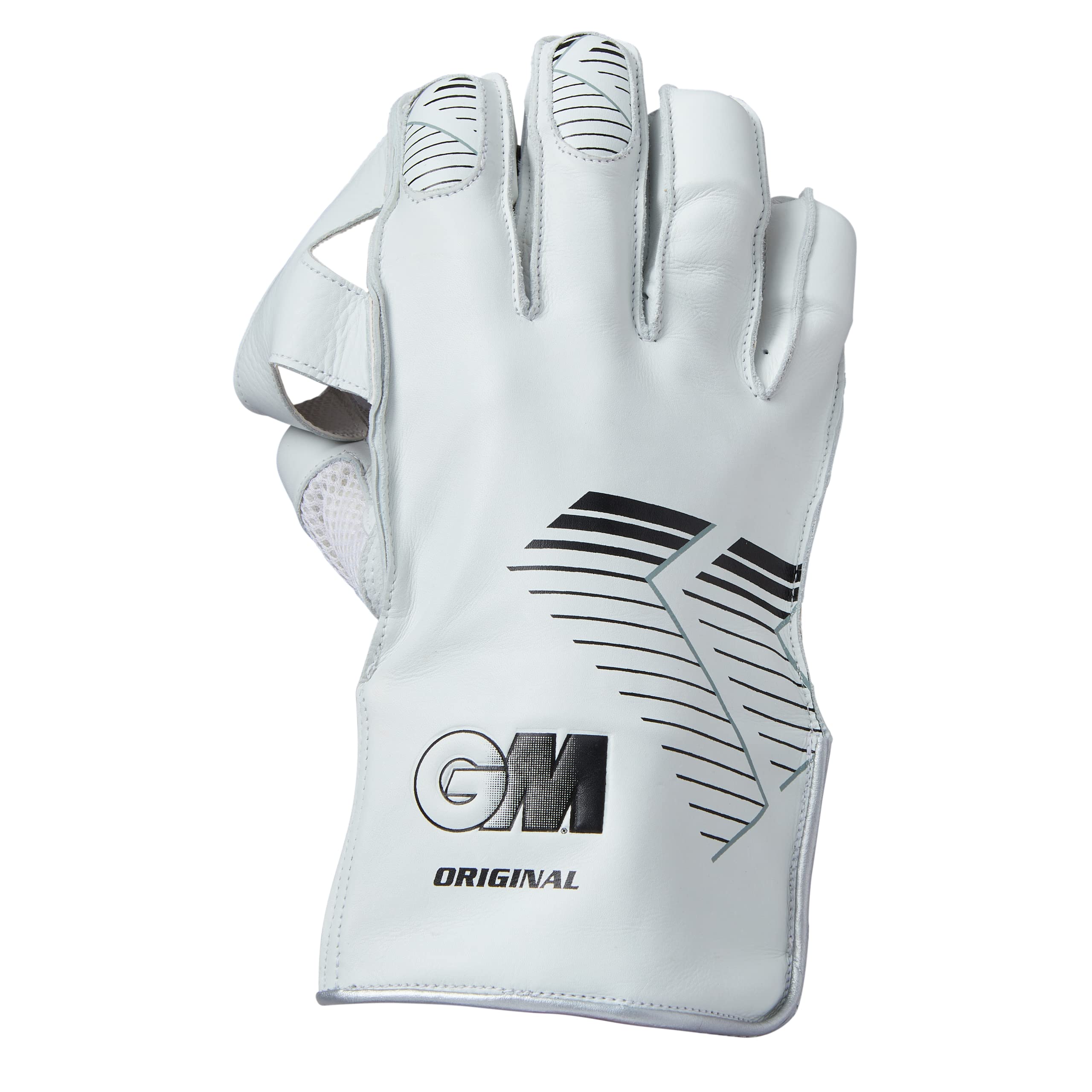 Gunn & Moore GM Cricket Wicket-Keeper Keeping Protective Gloves | Original | White/Black | Adult | 1 Pair | 52022306