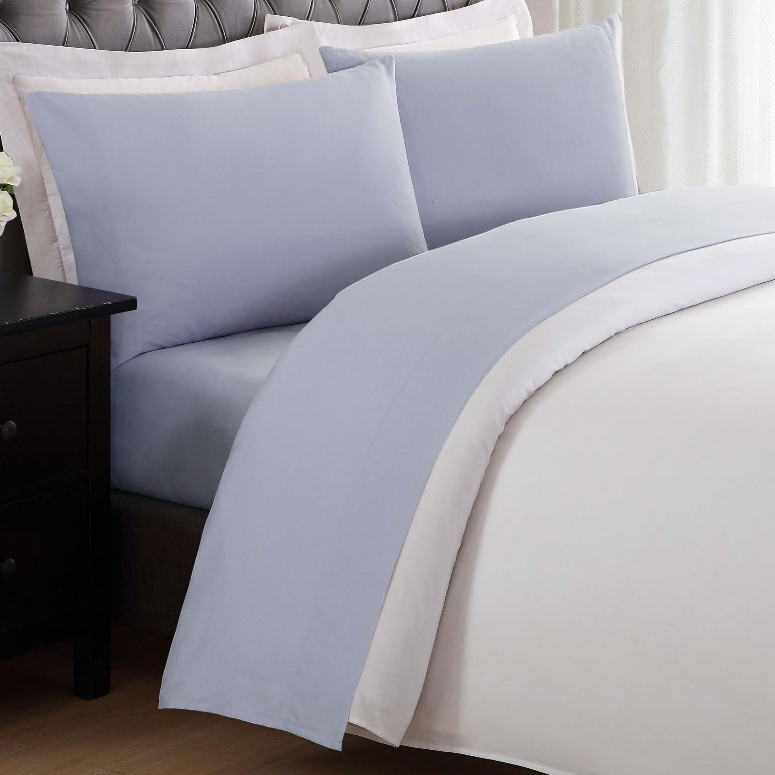 My World Laura Hart Kids Solid Lavender Twin Sheet Set