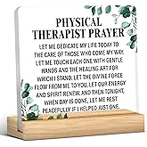 Physical Therapist Gifts for Men Women, Physical Therapist Prayer Acrylic Desk Sign Office Decor