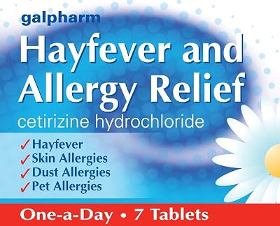 Galpharm Cetirizine Hayfever & Allergy Relief Tablets 7 Pack One-A-Day