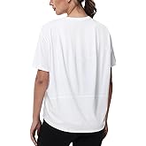 THE GYM PEOPLE Women's Short Sleeve Workout T-Shirts Back Loose Fit Running Yoga Tee Tops