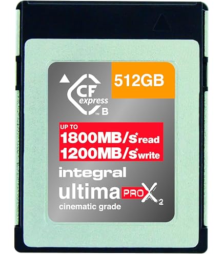 Amazon.com: Integral 256GB CFexpress Memory Card Type B 2.0, 8K