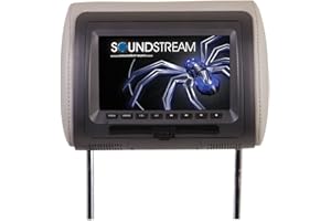 Soundstream VHD-70CC Universal Headrest with 7″ LCD/DVD/3 Color Covers