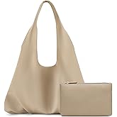 NIUEIMEE ZHOU Slouchy Hobo Bags for Women Retro Vegan Leather Shoulder Handbags with Coin Purse