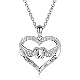 Miscarriage Necklace Loss of Pregnancy Rings 925 Sterling Silver Loss Mommy of an Angel Memorial Jewelry Sympathy Gift for Women Mom (necklace miscarriage)