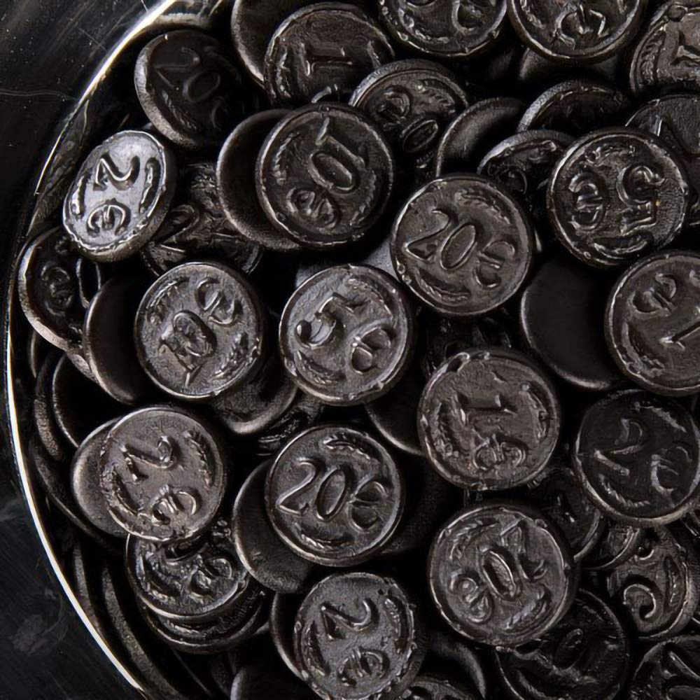 Dutch Licorice Coin Candy Lightly Salted Candy Bulk