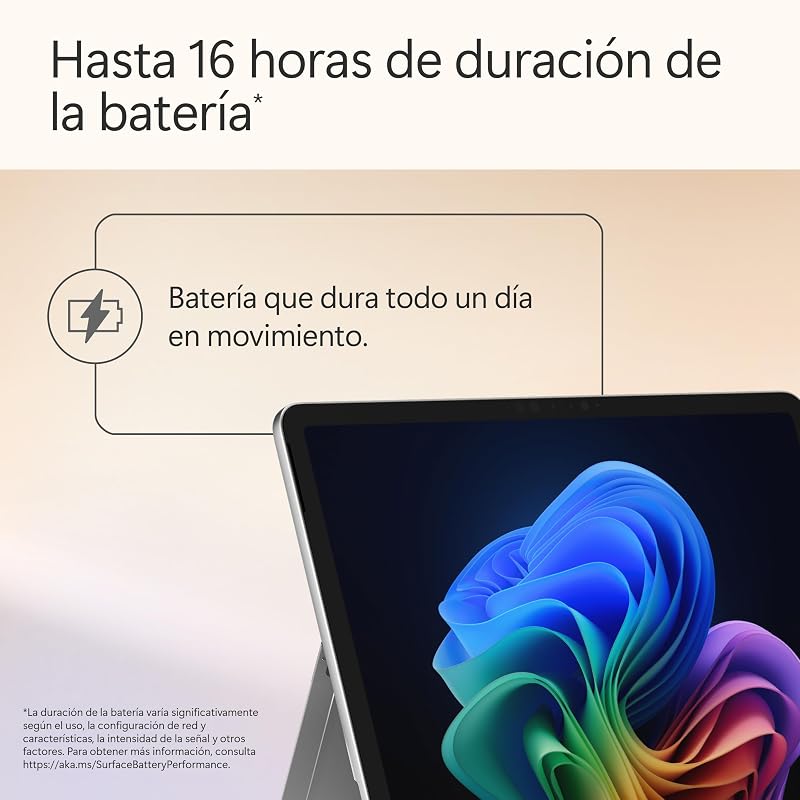 Microsoft Surface Pro | Copilot+ PC | Ecrã Táctil LCD de 12" | Snapdragon X Plus | 16GB de RAM | 256GB de armazenamento | Modelo mais recente | Platina