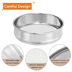 PATIKIL 130 Mesh Lab Sieve, 8" Diameter Test Sieve