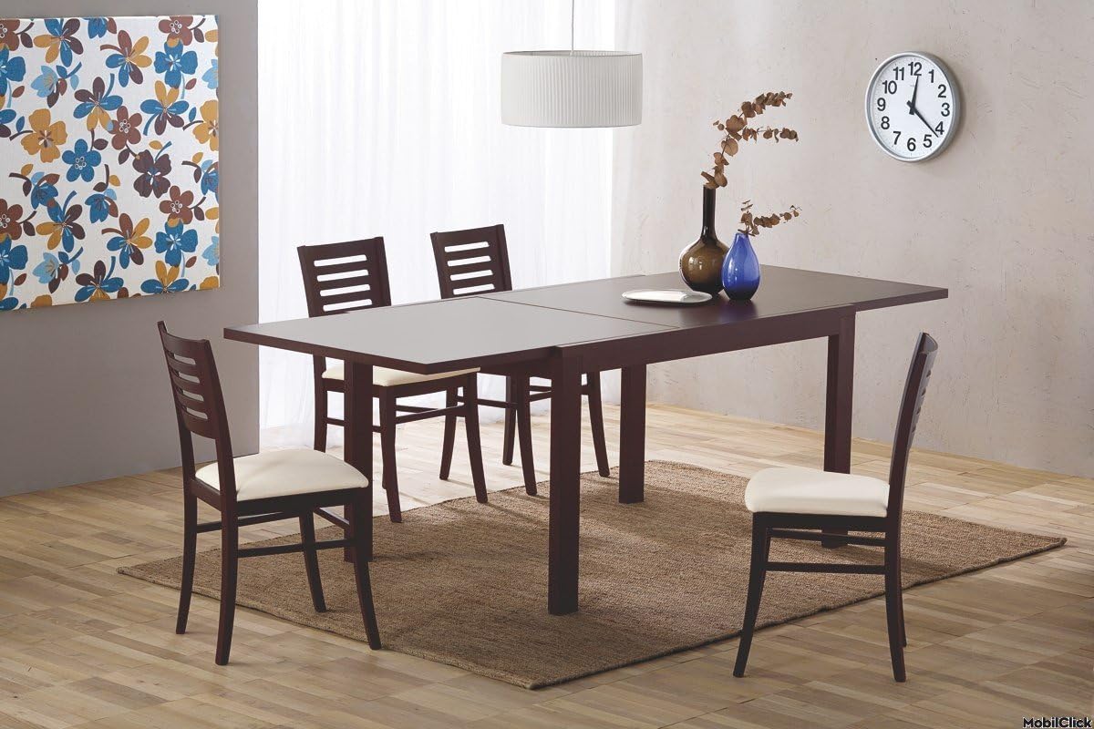 Calligaris connubia Table – New Smart L 130 – Structure: Veneer Wenge Finish P128 – Plan: Veneer Oak Wenge P128 – Finish: Beech Legs wengë P128