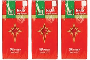 Brite Star Tinsel Icicles, Red