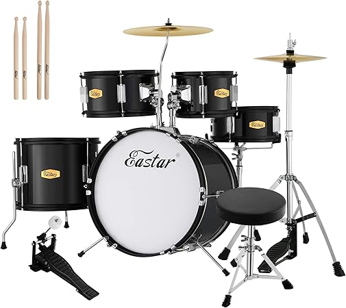 Drum Set Eastar 16 inch Kids Drum Set 5-Piece Junior Drum Set for Kids