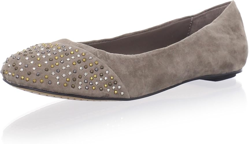 grey suede ballet pumps
