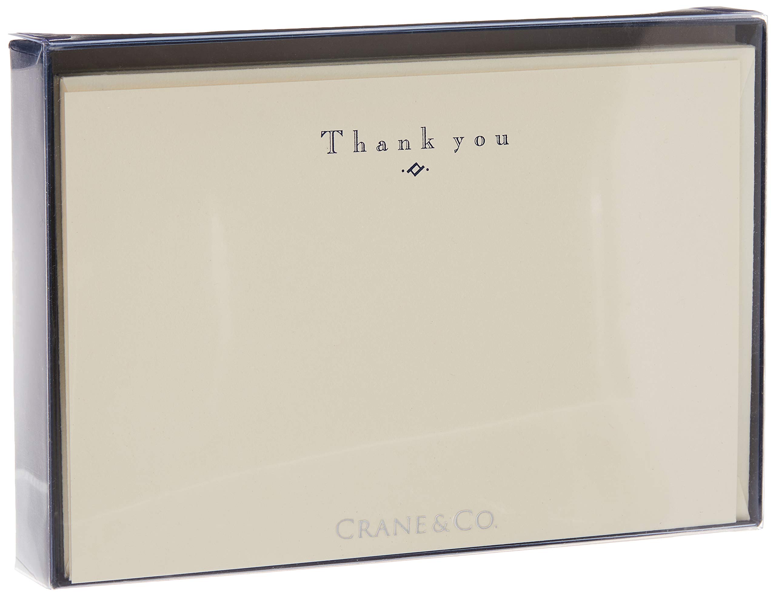 Crane & Co. Navy Hand Engraved Thank You Cards (CT3116),10 cards / 10 lined envelopes