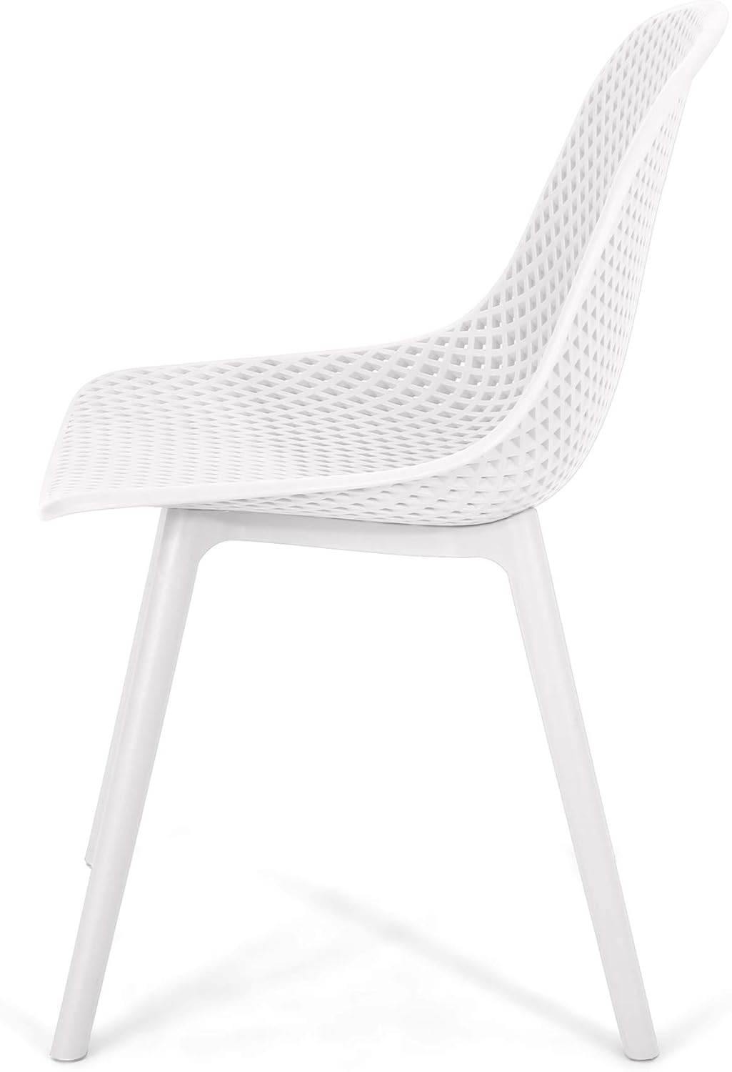 Christopher Knight Home 312459 Darleen Outdoor Dining Chair (Set of 2), White : Garden & Outdoor