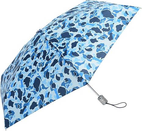 Amazon Co Jp Totes 自動開閉 折り畳み傘 ミニ 50cm カモフラブルー 64 64 ホーム キッチン