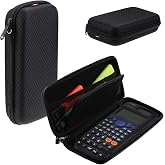 Navitech Black Graphics Calculator Hard Case/Cover with Storage Pouch Comaptible with HP Prime + HP Prime G2 Graphing Calculator