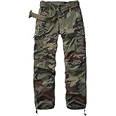 mosingle Women's Cargo Pants Casual Y2K Streetwear Cotton Summer Travel Work Hiking Pants with 7 Pockets Combat Tactical