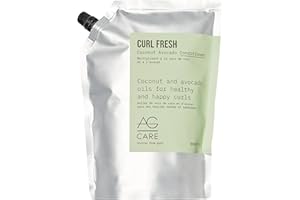 AG Care Curl Fresh Avocado Coconut Conditioner with Creamy Mango Butter - Hydrating Curly Hair Conditioner for Soft, Silky Cu