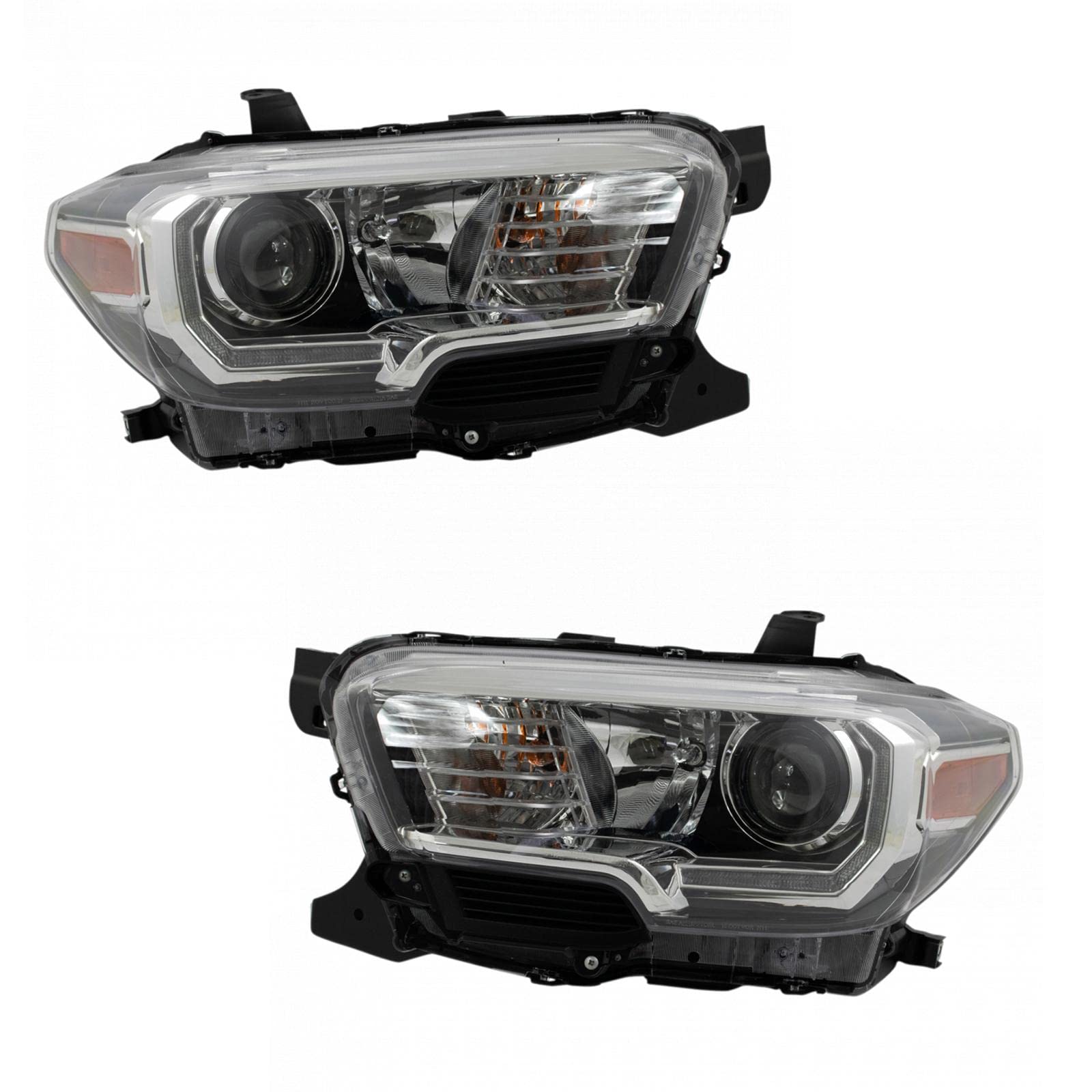 TRQ 2 Piece Headlight Assembly Set Driver