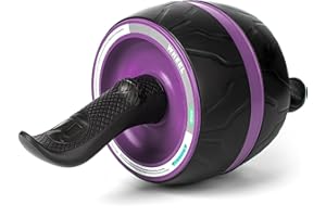 JHYSHAN Ab Roller Wheel with Knee Pad Mat,Automatic Rebound Abdominal Wheel Abs Workout Equipment,Home Gym Equipment,No Noise Ab Wheel for Men&Women Abdominal