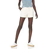 Amazon Essentials Women's Mid-Rise Slim-Fit 3.5 Inch Inseam Khaki Shorts