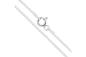 SAC SILVER Sterling Silver Diamond-Cut Rope Chain 1.1mm 1.5mm 1.7mm 2mm 2.5mm Solid 925 Italy New Necklace