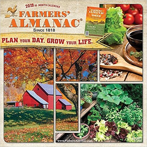 Farmers Almanac 2019 12 x 12 Inch Monthly Square Wall Calendar, Weather Farm Gardening Health Organic Farmers Almanac 2019 12 x 12 Inch Monthly Square Wall Calendar, Weather Farm Gardening Health Organic