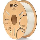 ELEGOO PLA Filament 1.75mm Translucent 1KG, 3D Printer Filament Dimensional Accuracy +/- 0.02mm, 1kg Cardboard Spool(2.2lbs) 3D Printing Filament Fits for Most FDM 3D Printers