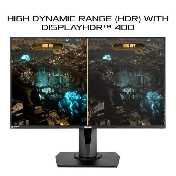 ASUS TUF GAMING VG279QM 27” HDR MONITOR, 1080P FULL HD (1920 X 1080), FAST IPS, 280HZ, G-SYNC COMPATIBLE, EXTREME LOW MOTION BLUR SYNC (ELMB SYNC), 1MS, DISPLAYHDR 400,, BLACK