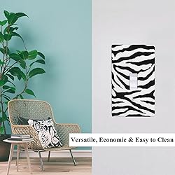 Pznen Zebra Light Switch Cover Animal Skin Texture
