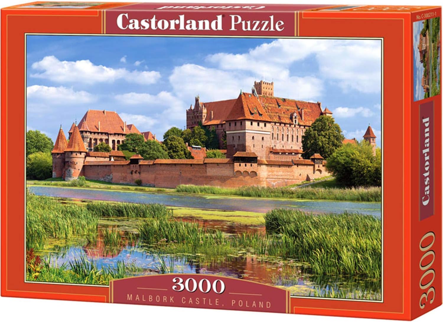 Family Puzzles - Difficult Jigsaw Puzzle - MALBORK Castle, Poland - 3000 Piece Puzzle for Adults and Children - Landscape Puzzles for Adults - Castle Puzzle