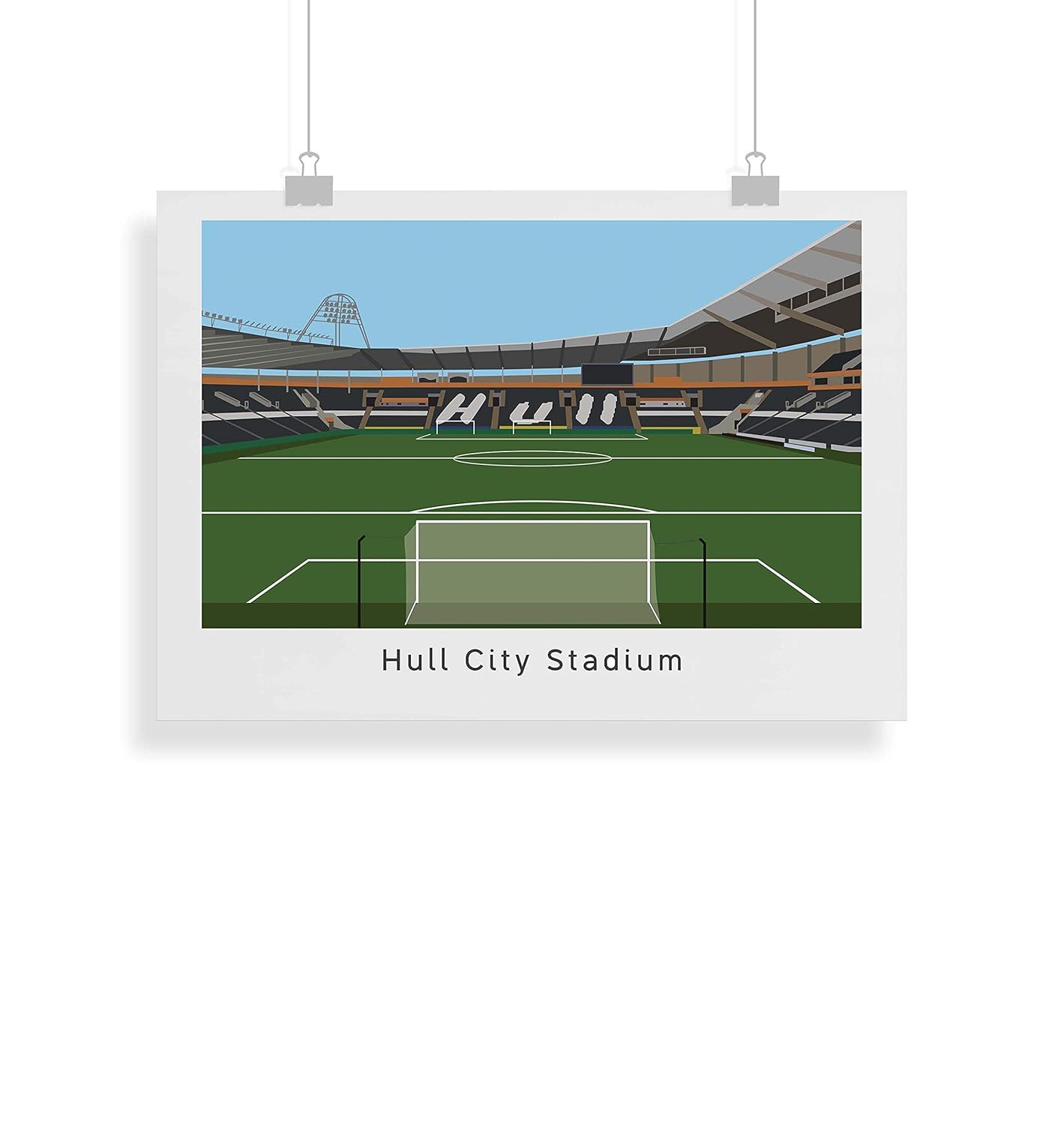 Hull City Stadium Poster Print Amazon.co.uk Handmade