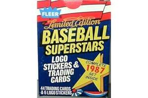 TOPPS TOTAL 1987 Fleer Limited Edition Baseball Superstars Set LOADED with Stars and Hall of Famers including George Brett, Roger Clemens, Tony Gwynn, Pete Rose, Mike Schmidt, Don Mattingly and Robin Yount Plus