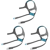 3 Pack F20 Large Size Replacement Headgear Straps Compatible with AirFit/AirTouch F20, Supplies Straps Magnetic Clips Included