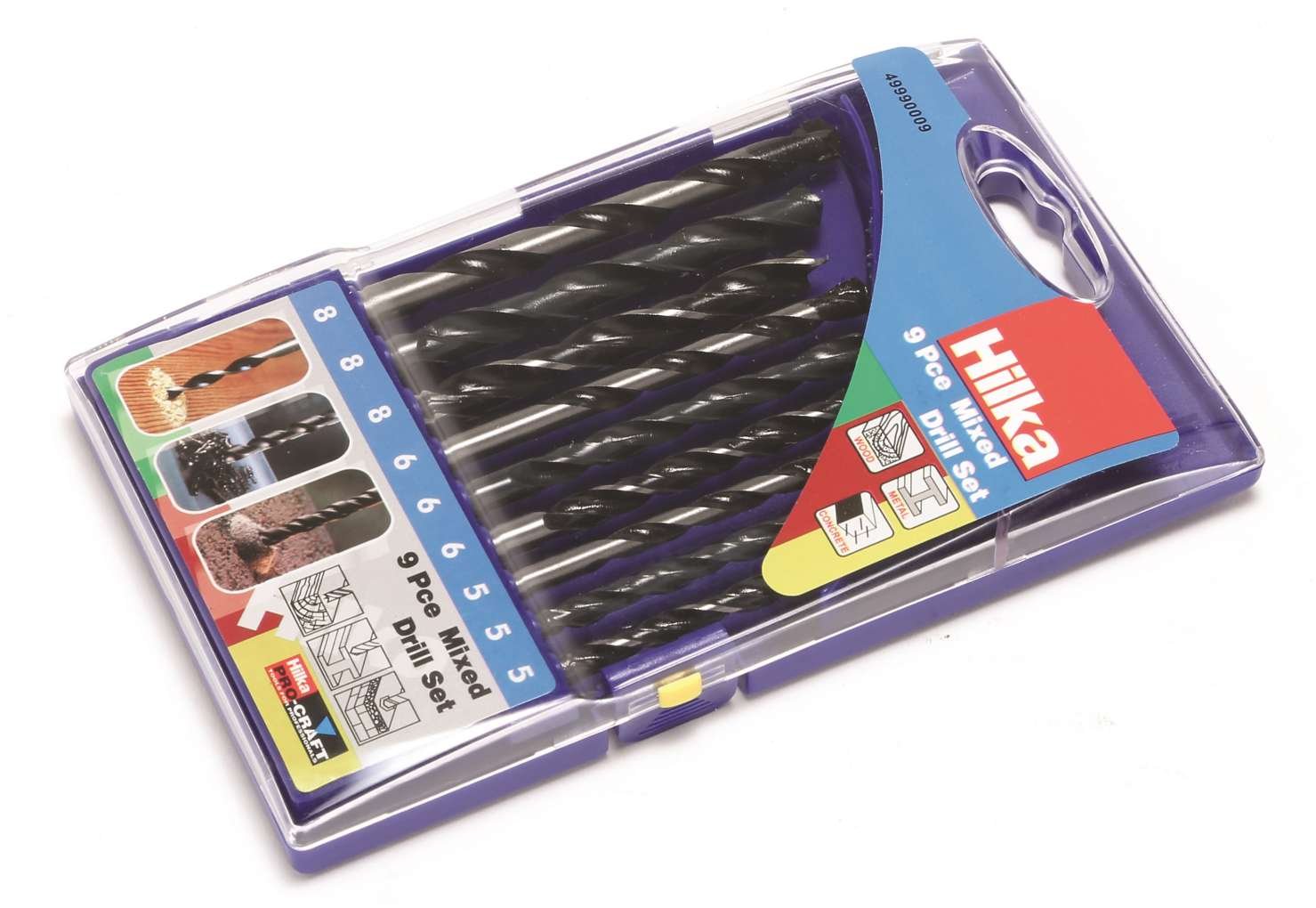 Hilka 49990009 Mixed Drill Set (9-Piece)