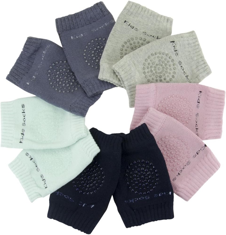 Baby Knee Pads Cotton Anti-slip Creeping Protector for Crawling,Boys and Girls(5 Pack)