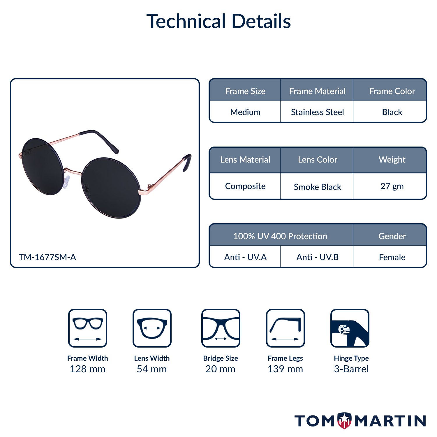 sunglasses bridge size