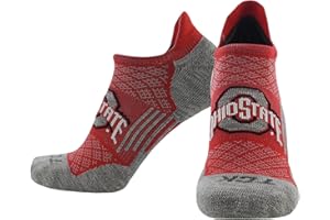 TCK NCAA No Show Golf Socks Mens & Womens Running Socks, Low Cut Ankle Sock w/Tab, Targeted Compression & Soft Cushion