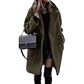 BTFBM Women Winter Faux Fur Coats 2026 Lapel Long Sleeve Fuzzy Fleece Outerwear Button Down Sherpa Jackets Fall Outfits