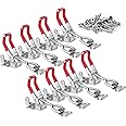 Vicuna R 8Pack Heavy Duty Toggle Latch Clamp 4002, Adjustable Toggle Clamp Latch With Lock Hole, 550Lbs Holding Capacity Pull Latch for Smoker Lid Jig, Tool Box Case (with 40PCS Screws)