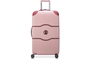 DELSEY PARIS Chatelet Air 2.0 Hardside Luggage Trunk with Spinner Wheels, Pink, Checked-26 Inch Trunk