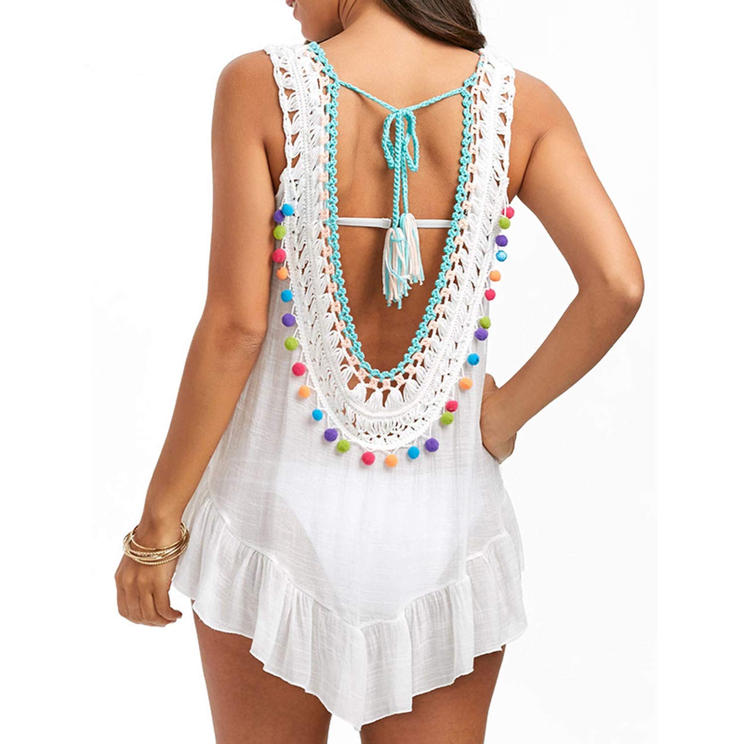 The Rest Of My Life 2019 Sexy Crochet Beach Cover Up Cotton