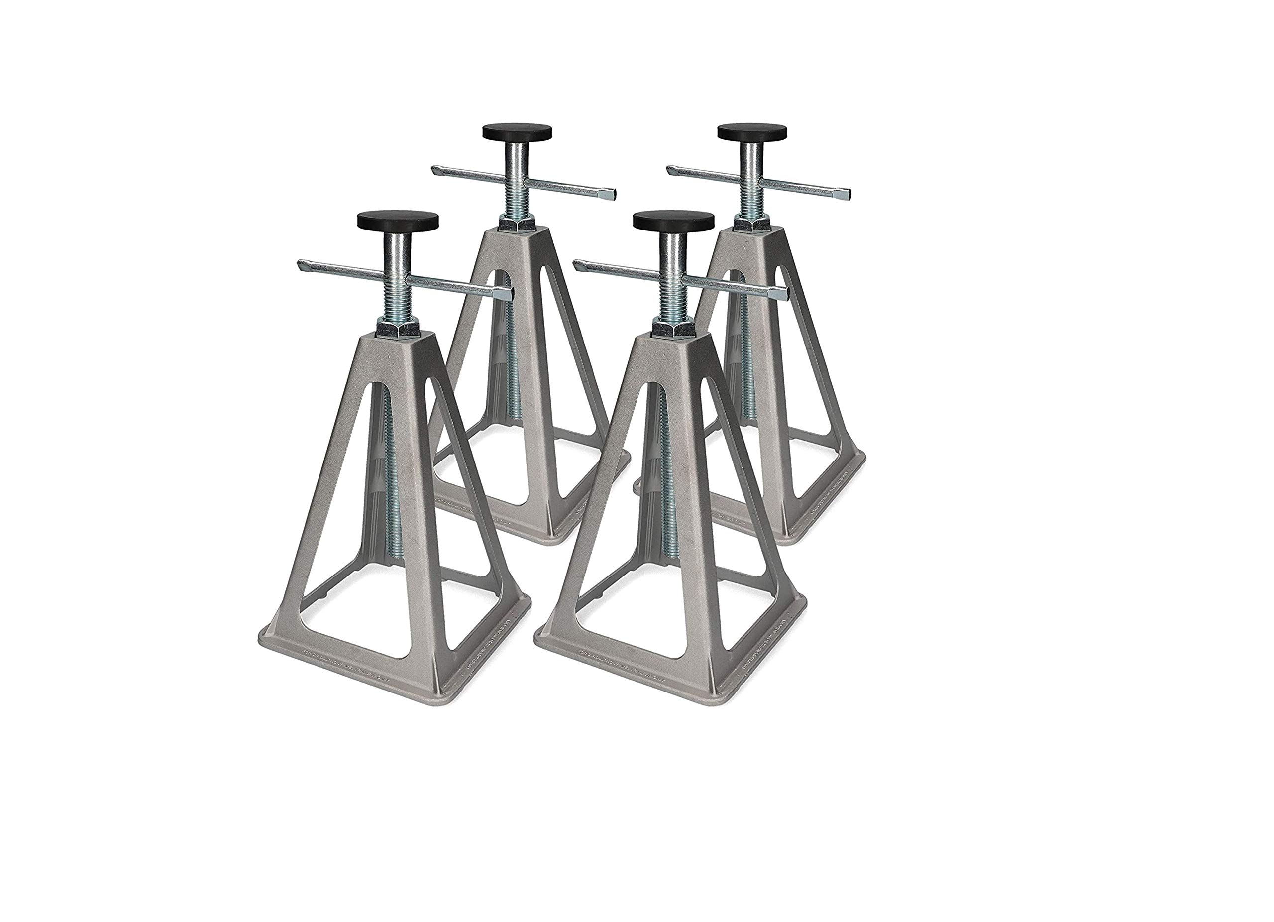 Cartrend Caravan Support Stand, Caravan Support Stand, Caravan Accessories, Motorhome Accessories, Set of 4, Aluminium, Maximum Load 900 kg