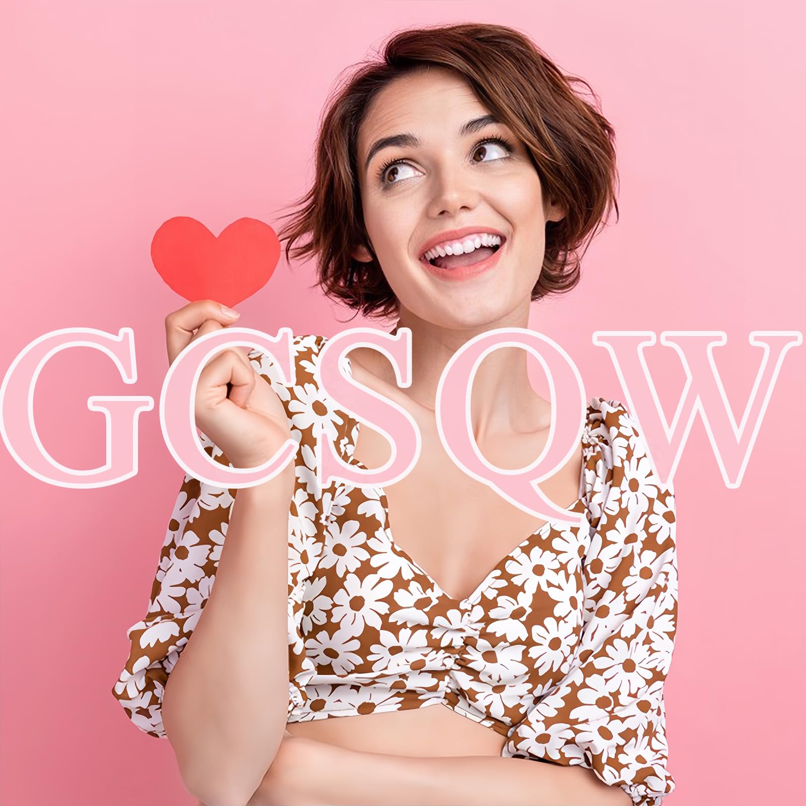 Valentines Press on Nails Medium Coffin Fake Nails Glossy Glue on Nails Pink Heart False Nails with Rhinestones Design Pink Artificial Nails Full Cover Stick on Nails for Coquette Women 24 Pcs - Image 7