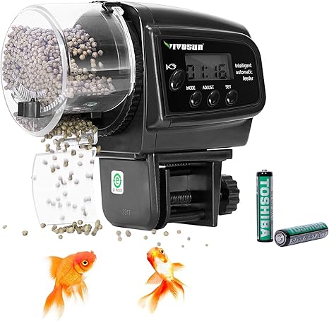 Amazon Com Vivosun Programmable Automatic Fish Feeder With