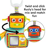 LAMAZE Rusty the Robot Clip On Pram Toy Sensory Baby Gift 0-6 Months view 3