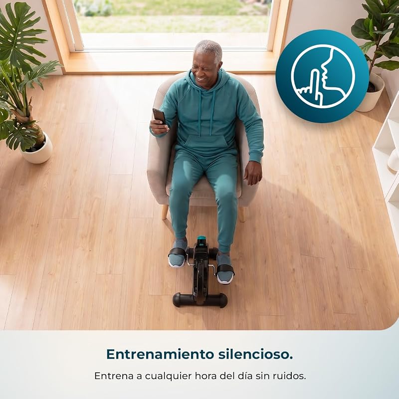 Pedales Estáticos Drumfit Cycle Compact Neo. Compacto, Niveles de Resistencia Regulables Manualmente, Funcionamiento Sencillo e Intuitivo, Pantalla LCD, Peso Máximo 100 Kg