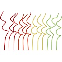Papyrus Birthday Candles, Green, Yellow, Orange & Red Swirl (12-Count)
